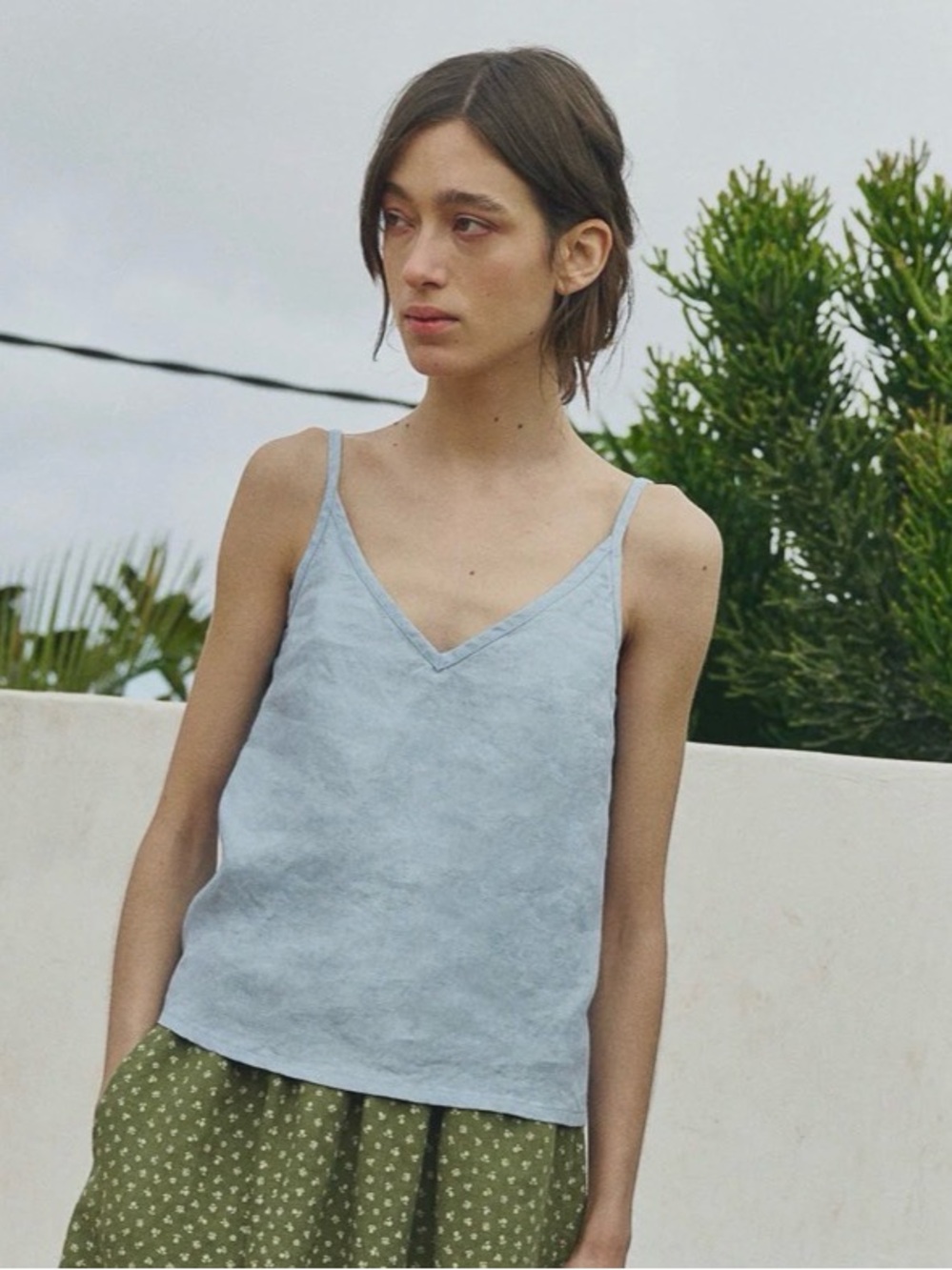 notPERFECTLINEN Sage Sorrento Cami
